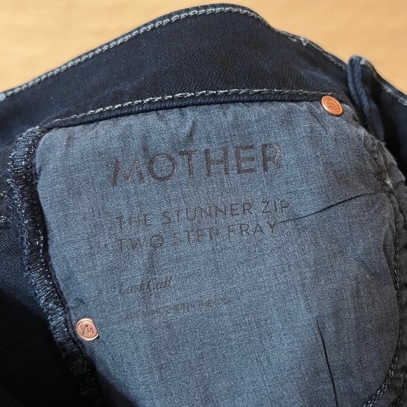Mother | The Stunner Zip Two Step Fray Jeans High Rise Skinny Last Call Size 24 - Picture 4 of 16